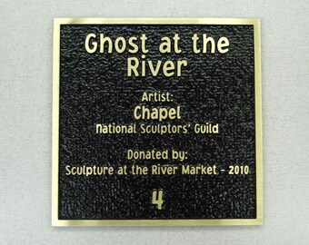 Custom Cast Bronze Dedication or Memorial Plaque