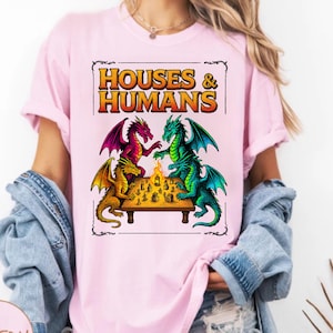 Houses and Humans D&D T-Shirt: Vintage 90s Gamer Graphic Tee