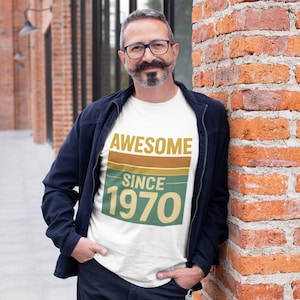 Vintage 1970 Birthday Shirt  Limited Edition Made in 1970 Tee | Perfect Present for Dad, Mom, Grandad | Personal 55 Years Old Party T-Shirt