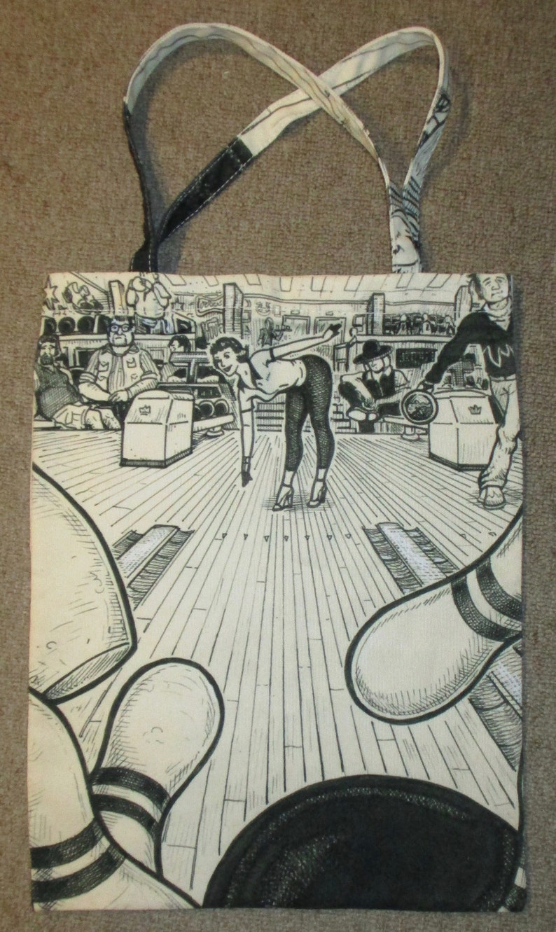 TOTE BAG by David Jablow Doodle Pad Art Canvas 18x13