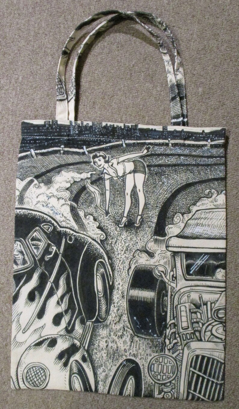 TOTE BAG by David Jablow Doodle Pad Art Canvas 18x13