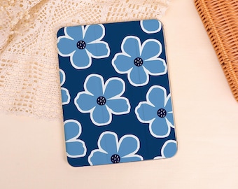 Minimalist Retro Flower iPad Case for iPad Pro/Air/Mini A16,iPad 9/10th,iPad 2025/2024/2022 Cover Case,Custom iPad Case With Pen Slot