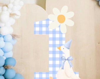 Silly Goose Birthday Party Decor: Farm Animal Cutout (PNG Digital Download