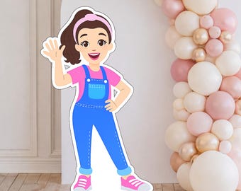 Printable Ms Rachel Cutout | Birthday Backdrop Cut Out For Kids Party Decor | Instant Download