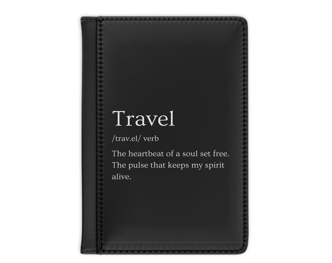 Travel Passport Cover Stylish Travel Accessories for Wanderlust Lovers, Vacation Essentials & Perfect Gifts for Travelers