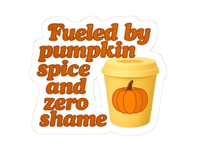Fall Pumpkins Sticker Sheet, Halloween Decal Set, Autumn Laptop Decor, Pumpkin Spice, Seasonal Water Bottle Labels, Thanksgiving