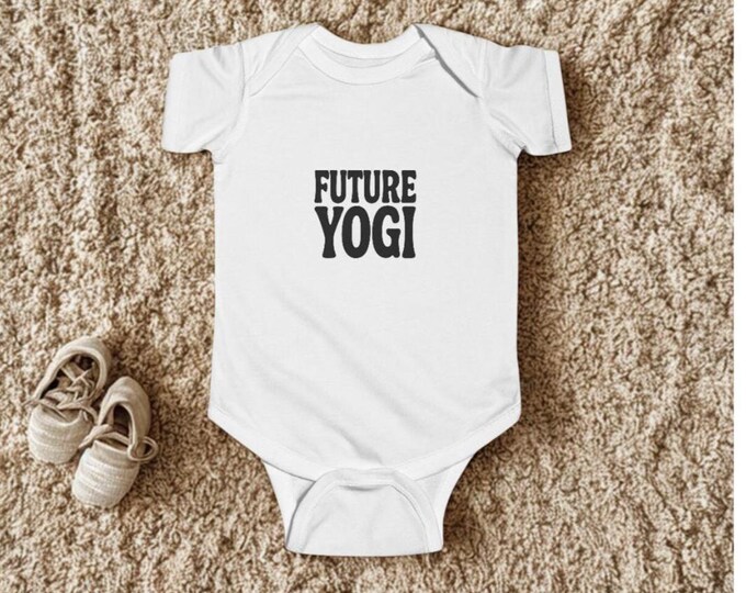 Yoga Baby Onesie, Future Yogi Infant Bodysuit, Baby Shower Gift, Yoga Lover Onesie, Newborn Onesie, Yoga Baby Clothes