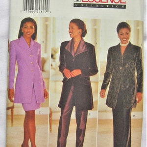 Butterick Pattern 4741 Essence Collection Misses&#39; Jacket, Skirt and Pants Sizes 20-22-24