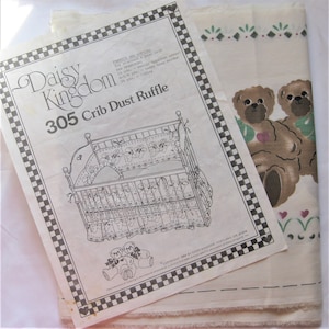 Daisy Kingdom Crib DustRuffle #305 Teddy Bears Kit