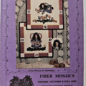 Fiber Mosaics Quilt Pattern Merry Sunshine&#39;s Flowers Wall Quilts and Ornament