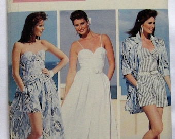 Butterick Pattern 5672 Misses' Shirt Top Skirt & Shorts Sizes 14-16-18