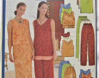 Butterick Pattern 5594 Misses' Top, Skirt And Pants Sizes 18-20-22
