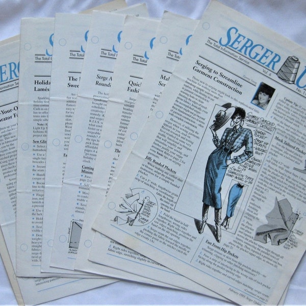 Serger Update 1993 Leaflets set of 8