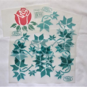 Stencils Rose and Ivy Set of 5