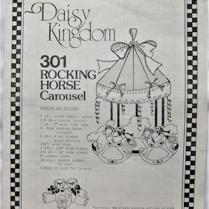 Daisy kingdom Rocking Horse Carousel Pattern #301
