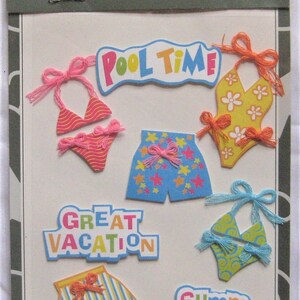 The Card Connection Self Adhesive Decorative Elements Summer Vacation TCP0907-123