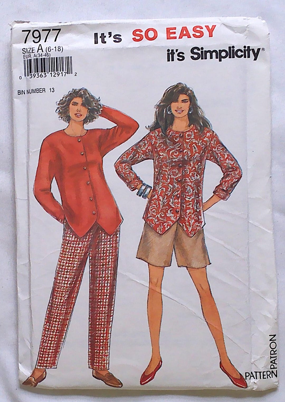 Simplicity Pattern 7977 It's so Easy Misses' Pants, Top and Shorts ...