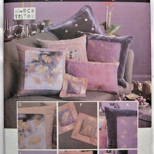 Vogue Patterns For Living 7444 Pillow Covers