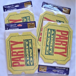 Special Occasion Party Invitations Set of 4 Packages