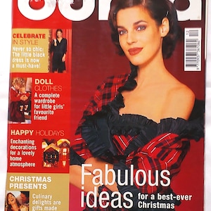 Burda World of Fashion Pattern Magazine December 2001 English Version
