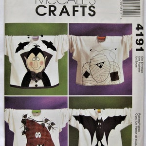 McCall&#39;s Craft Pattern 4191 Halloween Decorative Appliques