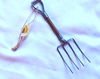 Miniature Garden Tool Pitchfork Ornament