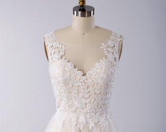 Sleeveless boho wedding dress lace wedding dress bridal gown lace bridal dress lace bridal gown lace wedding gown lace dress wedding