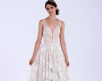 Sleeveless wedding dress bridal gown lace bridal dress lace bridal gown lace wedding gown lace dress wedding