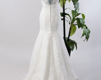 Ready to Ship Wedding Dress Lace Wedding Dress Trumpet - Etsy