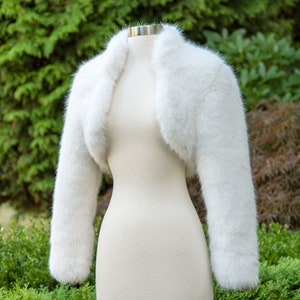 Custom faux fur bolero