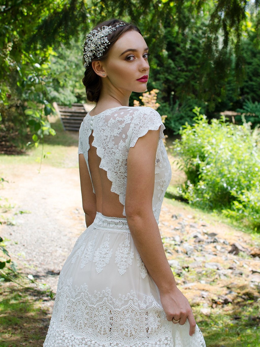 etsy boho lace wedding dress Boho Lace Wedding Dress