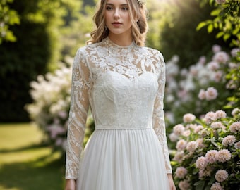 Customizable wedding dress topper beaded lace bolero detachable sleeves