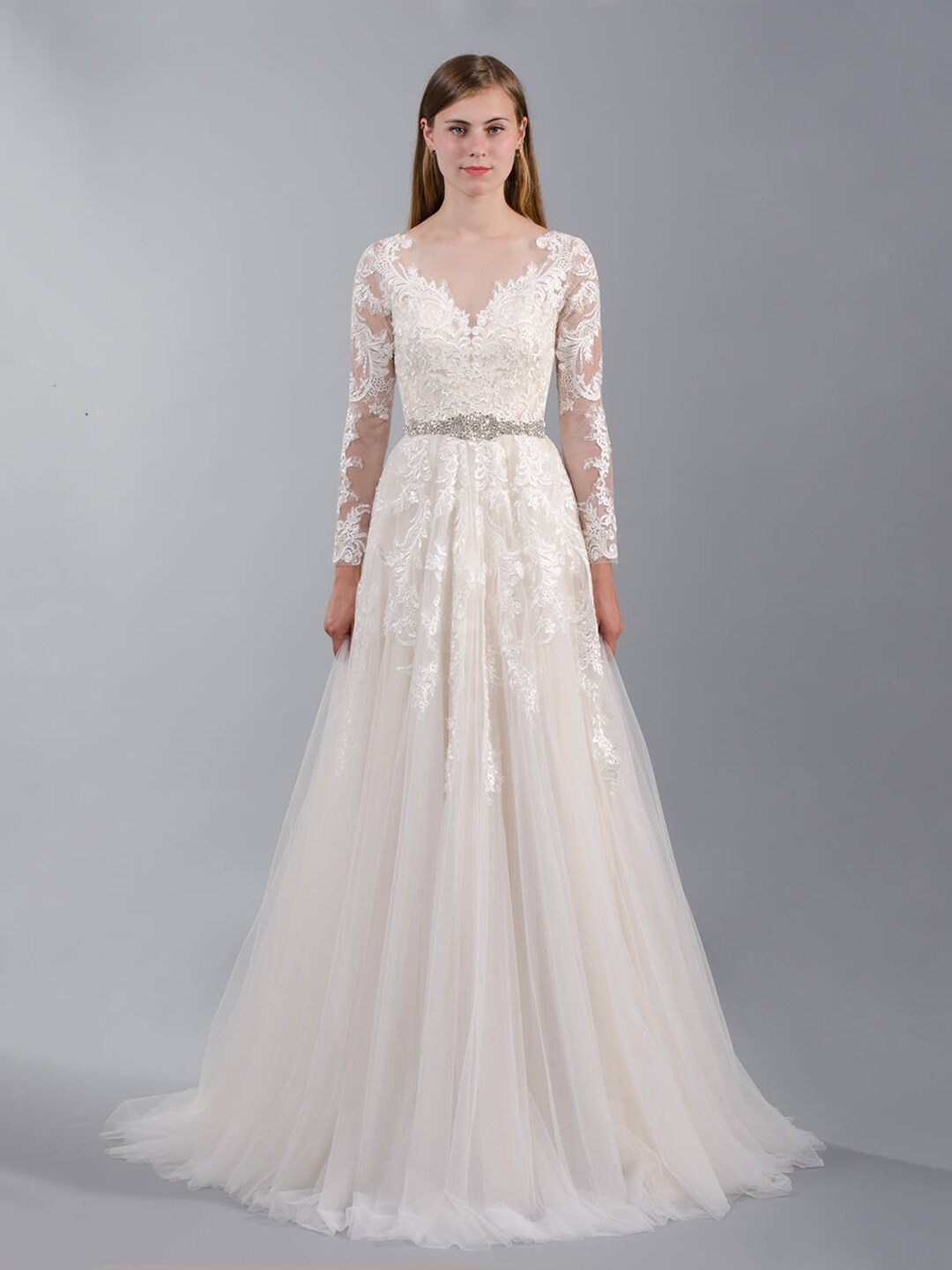 Long Sleeve Wedding Dress Lace Wedding Dress Bridal Gown Lace Bridal Dress Lace Bridal Gown Lace ...