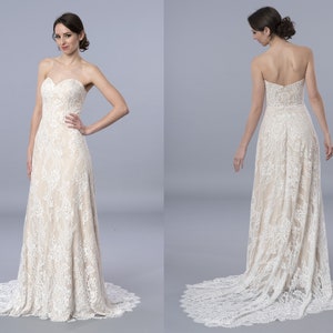 boho wedding dress lace wedding dress strapless bohemian wedding dress lace wedding dresses lace wedding gown