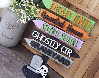 Halloween Street Sign, Halloween Decor, Halloween Decoration, Street Sign, Halloween, Halloween Accents, Spooky Street Sign