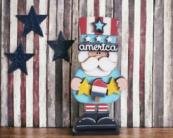 Standing Mini Uncle Sam | Uncle Sam | Fourth of July | Uncle Sam Shelf Sitter | July 4th | 4th of July Decor | Americana
