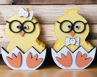 Wooden Easter Chicks - Easter Decoration - Easter Chicks - Easter Decor - Easter Tier Tray - Chicks