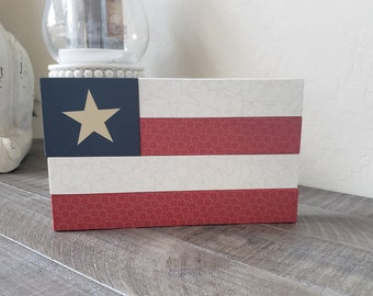 Stackable Wooden American Flag - July 4th Decoration - Patriotic - Americana - USA - American Flag