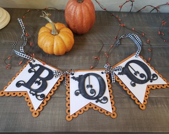 Halloween BOO Banner, Halloween Banner, Banner, Halloween, Boo Banner, Halloween Decoration, Halloween Decor