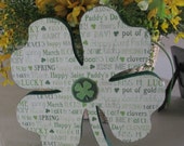 Wooden Shamrock - St Patrick's Day - St Patricks Day Shamrock