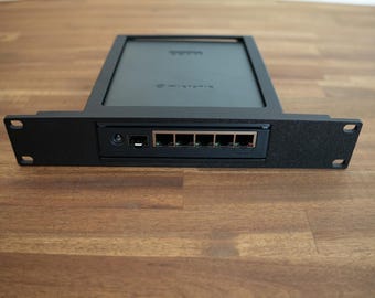 10" rack mount bracket for Mikrotik hAP ax S – 3D-printed from PETG, including screws