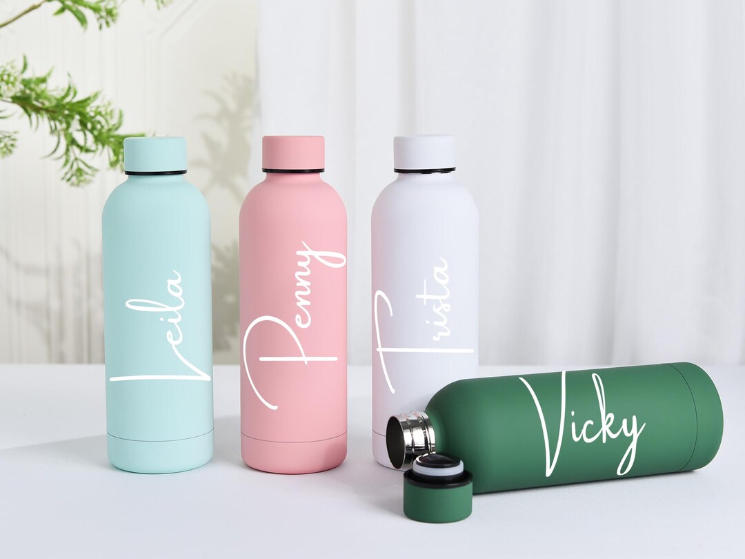 Stainless Steel Personalized Water Bottle, Custom Engraved Water Bottle ...