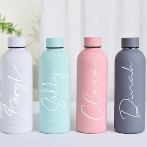 Personalized Insulated Stainless Steel Bottle, Custom Drinkware for Bridesmaids Gym Durable Water Bottle ,Personalized Tumbler GIft