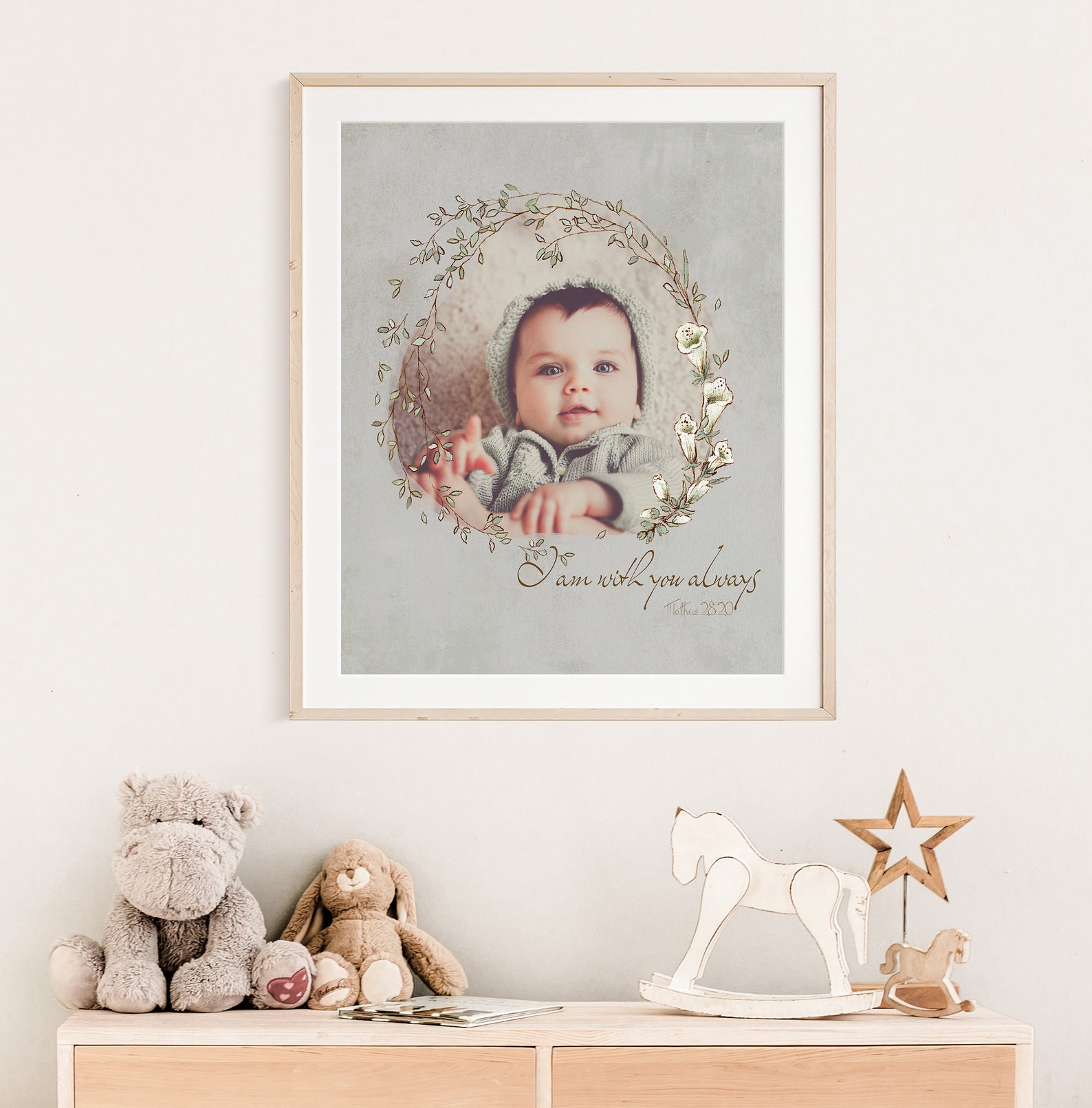 Personalized Nursery Photo Frame Baby Boy Nursery Art Vintage Etsy