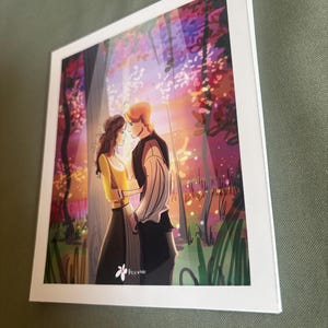carte postale couleurs vives thème Outlander
