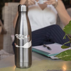 Autocollant « Tired Goose » – Autocollant amusant découpé au bisou, autocollant motivant pour ordinateur portable