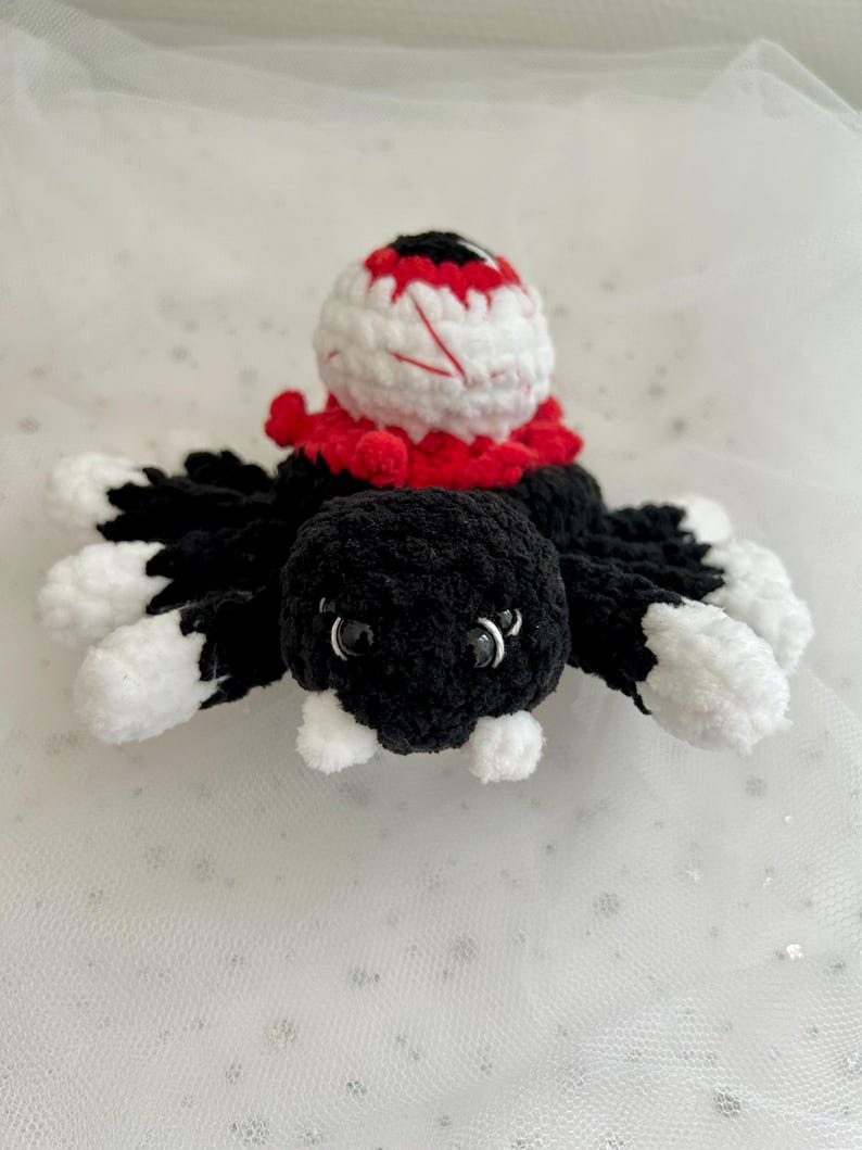 Crochet Insect Pattern Halloween Eyeball Spider Crochet Pattern - Amigurumi Tarantula Eye ...
