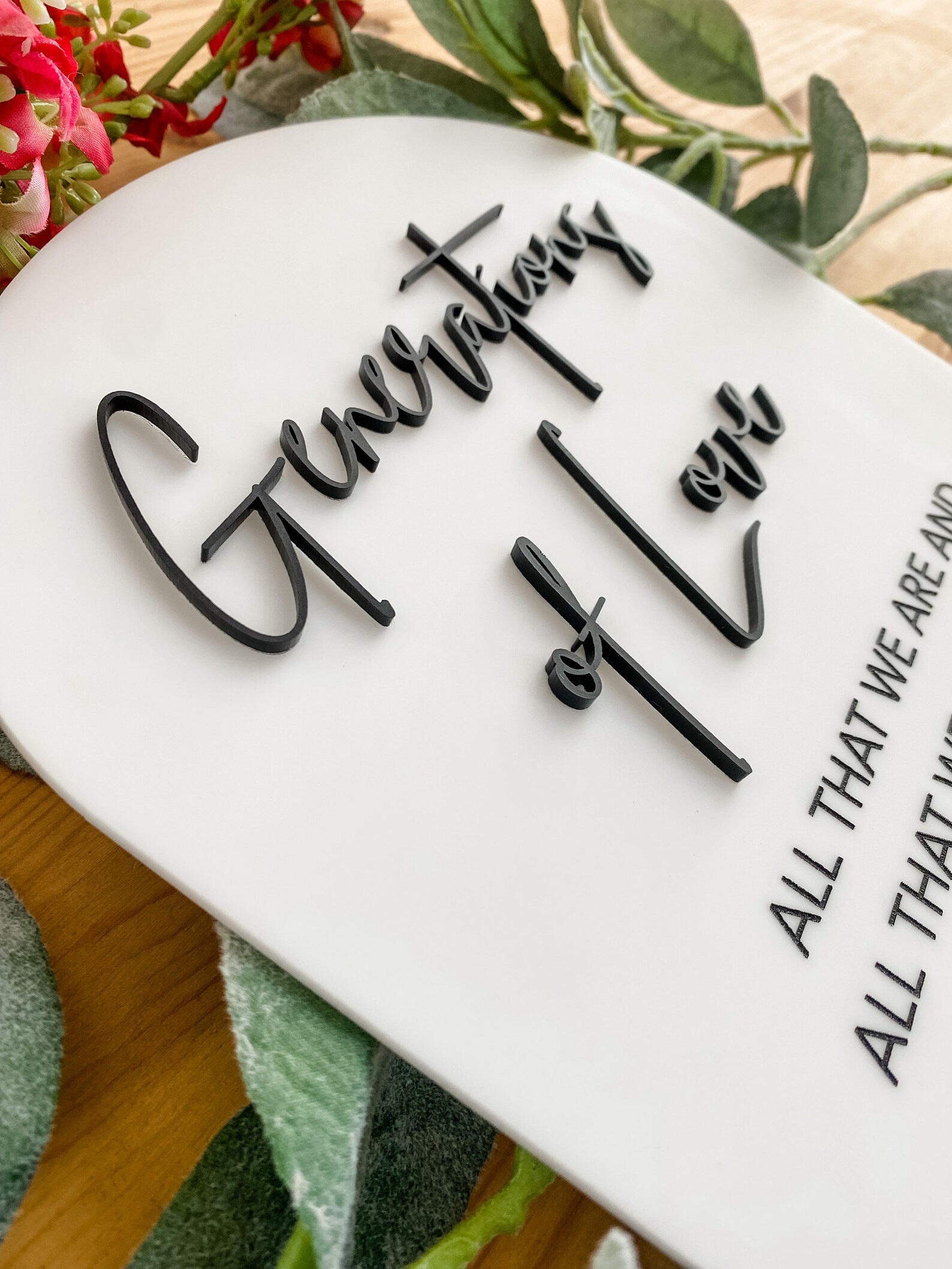 Generations of Love Acrylic 3D Sign / Generations of Love - Etsy