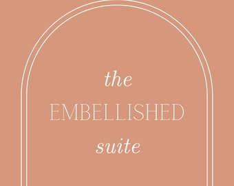 THE EMBELLISHED SUITE / Wedding Signage Suite / Event Decor Sign Suite / Acrylic Signs / Acrylic Signage / Signage Suite / Personalized Sign