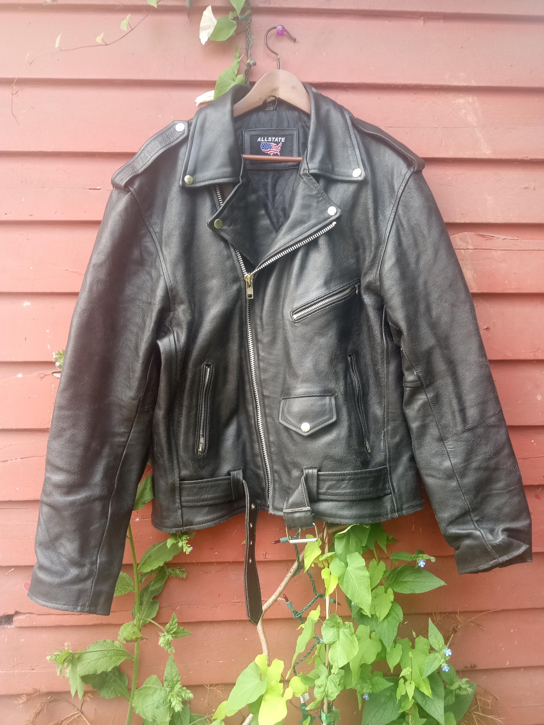 Grunge Leather Jacket - Etsy Grunge Leather Jacket - Etsy